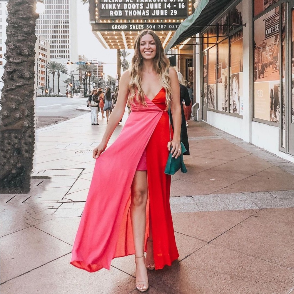 VICI Think I’m In Love Colorblock Maxi Dress